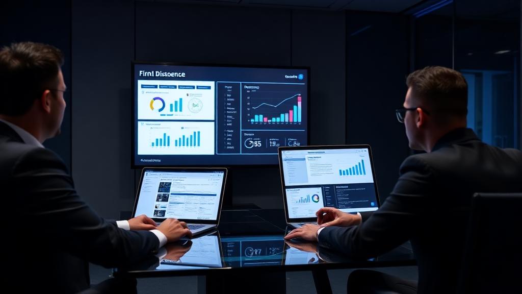 Professionelles Business-Meeting mit digitaler Präsentation – Webdesign und digitale Lösungen für Dienstleister