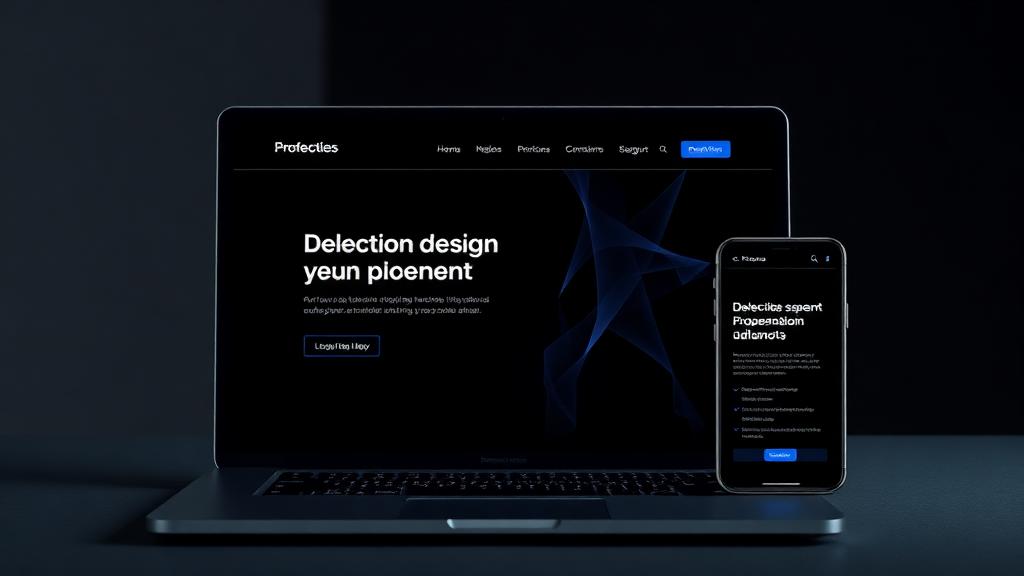 Professionelle Business-Website auf Laptop und Smartphone – responsive Webdesign von WERTHALT
